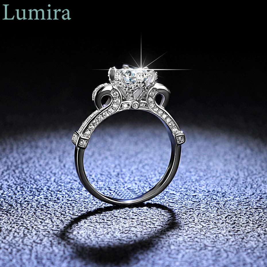 Lumira Classic Six-Prong 1 Car - Moissanite Engagement Ring 1 Carat ulasan dan harga