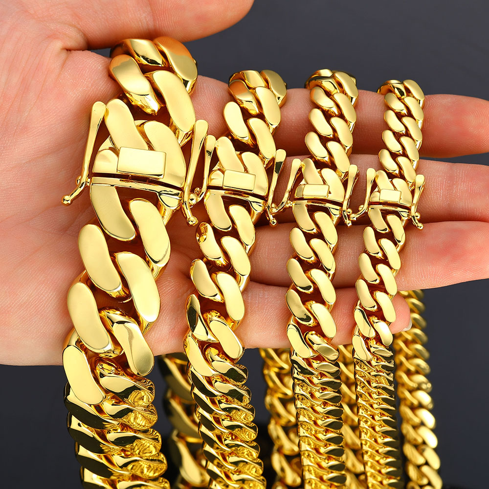 Wholesale 10mm/12mm/15mm/20mm  - Cuban Link Chain 12Mm ulasan dan harga