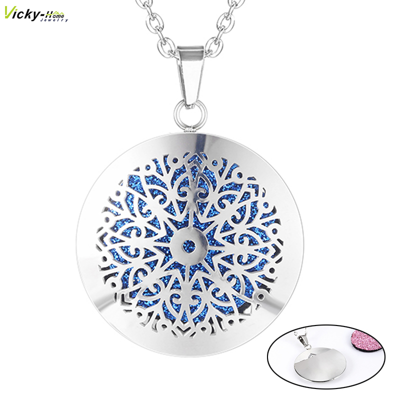 New Simple Aromatherapy Essent - Heart Locket Necklace Photo ulasan dan harga
