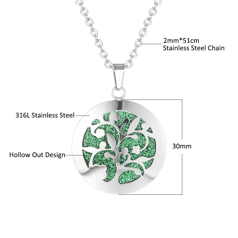 New Simple Aromatherapy Essent - Heart Locket Necklace Photo ulasan dan harga