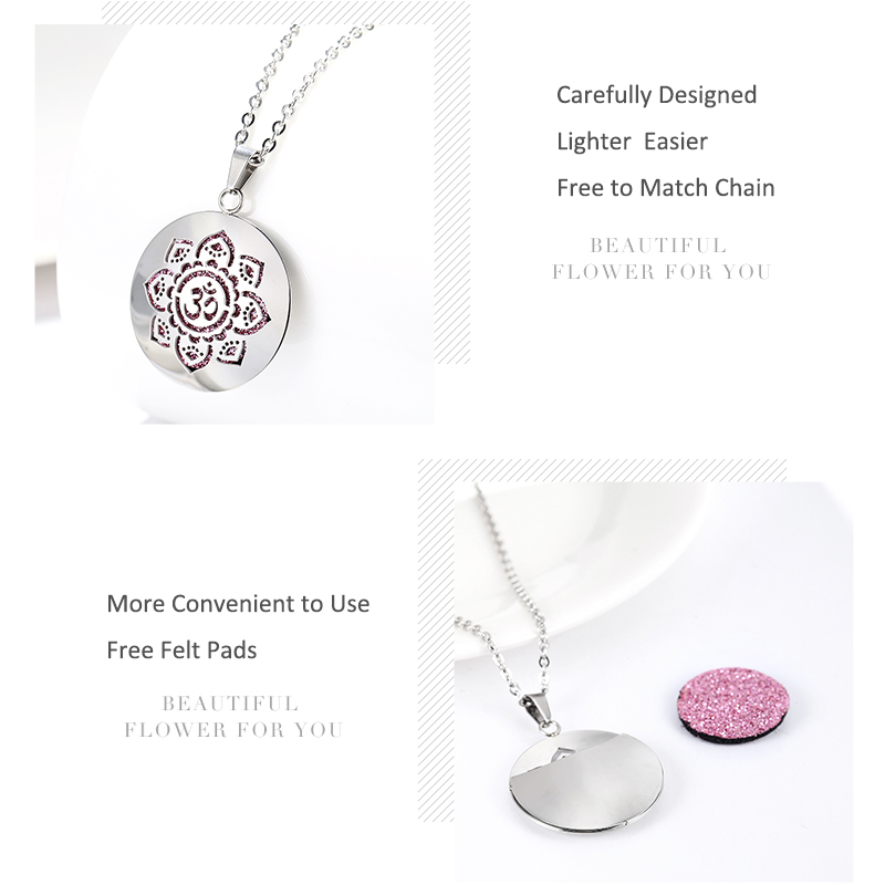 New Simple Aromatherapy Essent - Heart Locket Necklace Photo ulasan dan harga