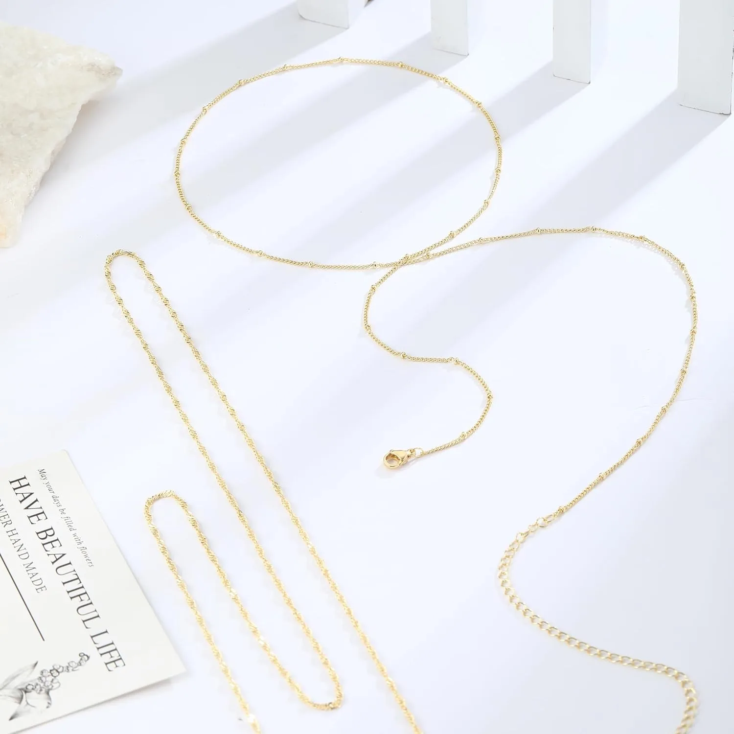 14k Gold Plated 26-33Inch Adju - Body Jewelry ulasan dan harga
